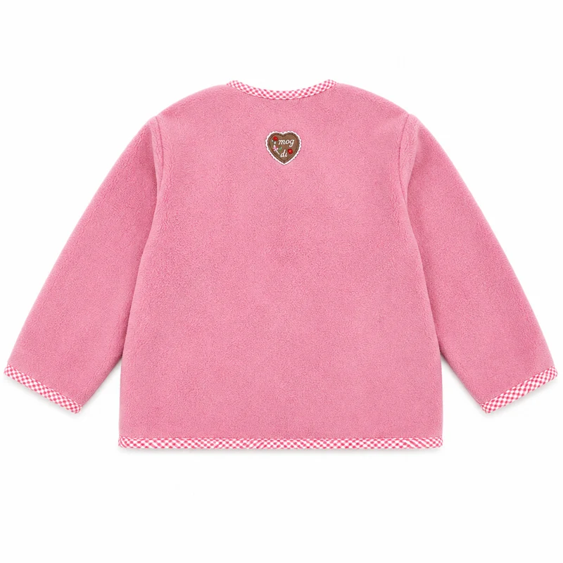 BONDI Baby Mädchen Fleecejacke "Freches Madl" 86851 | Old Rose
