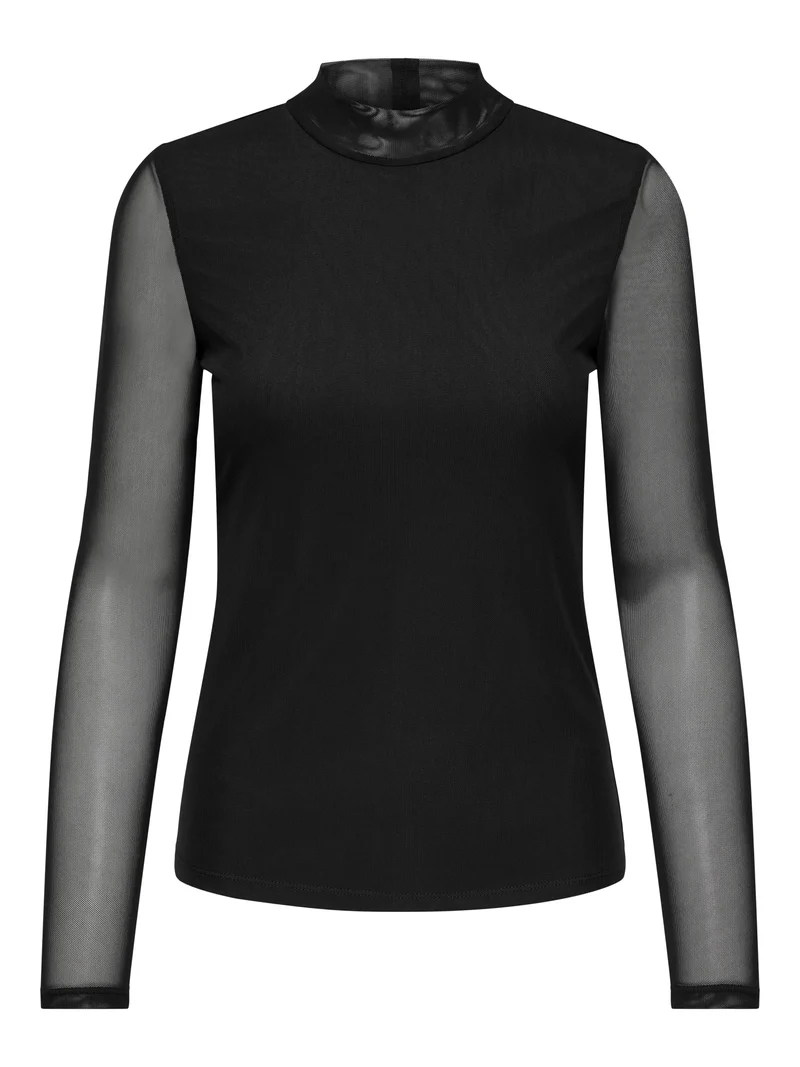 ONLERICA Langarmshirt mit Mesh-Details