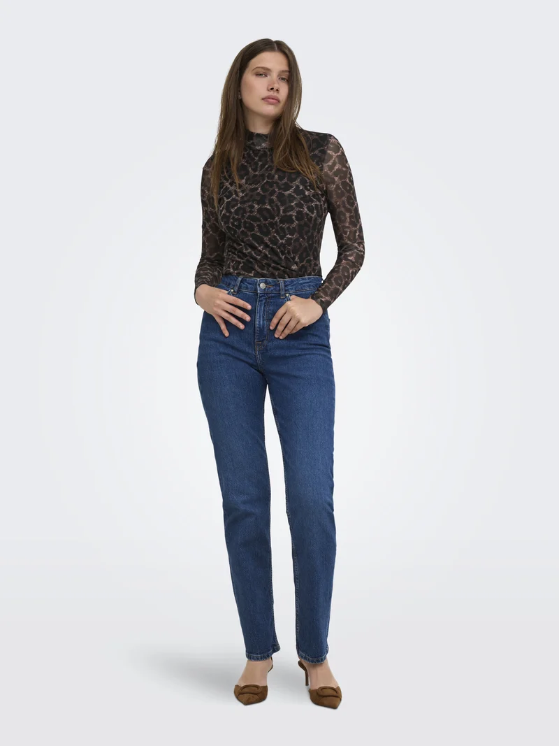 ONLERICA Langarmshirt mit Mesh-Details