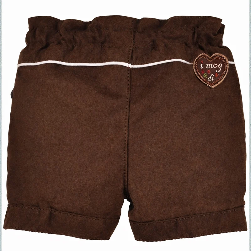 BONDI Mädchen Kunstleder Shorts Hose "Hirsch" 86855 | Braun