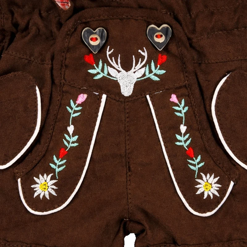 BONDI Mädchen Kunstleder Shorts Hose "Hirsch" 86855 | Braun