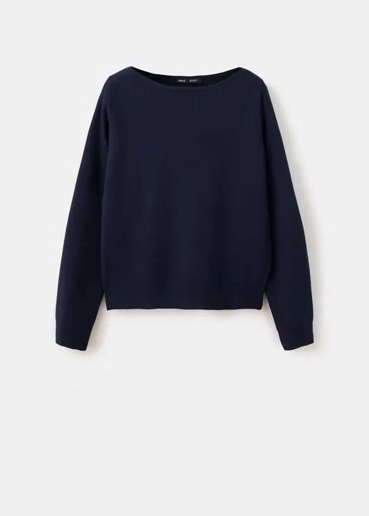 XEMENEIA Feinstrickpullover mit Bateau-Ausschnitt