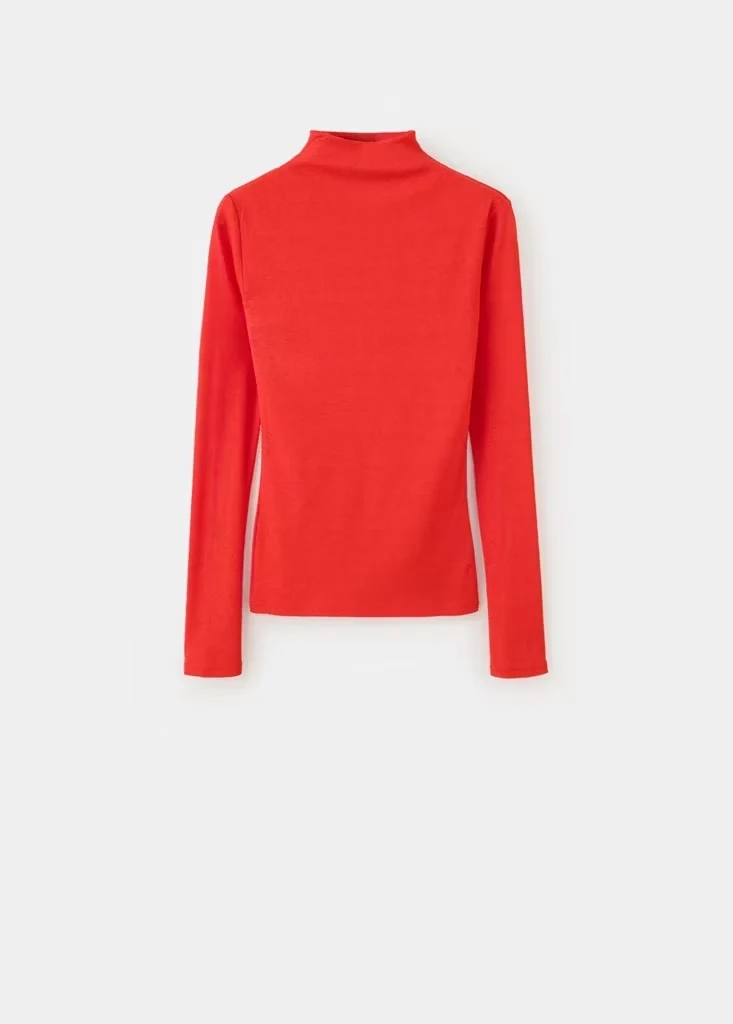 DANTEL Langarmshirt mit Stehkragen