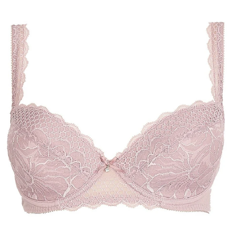 Nina von C. Push Up BH mit Spitze | Mauve Flieder