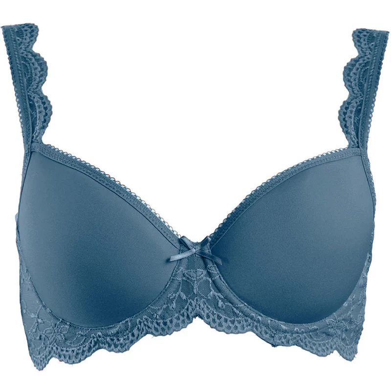 Nina von C. Spacer Bügel BH mit Spitze 48527971 | Taubenblau