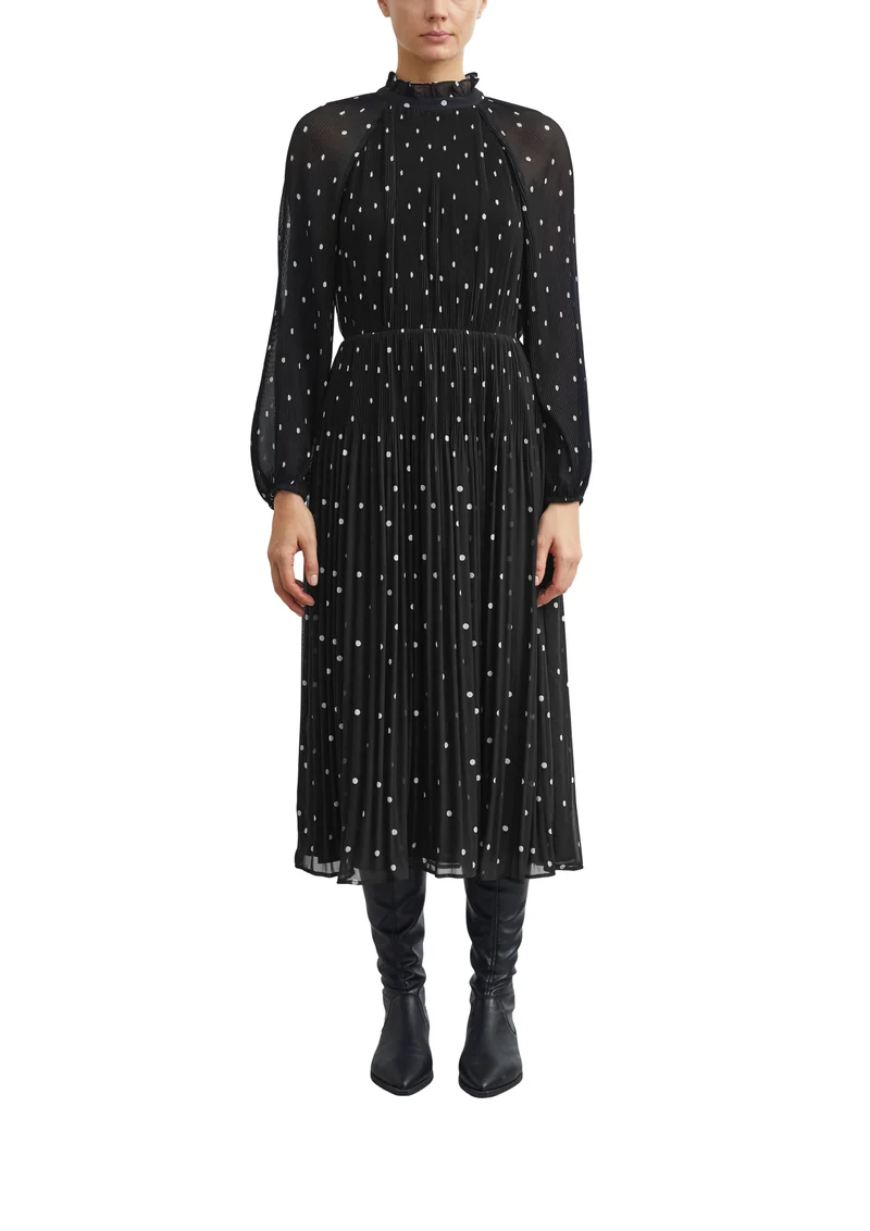 Kleid mit Rüschenkragen
