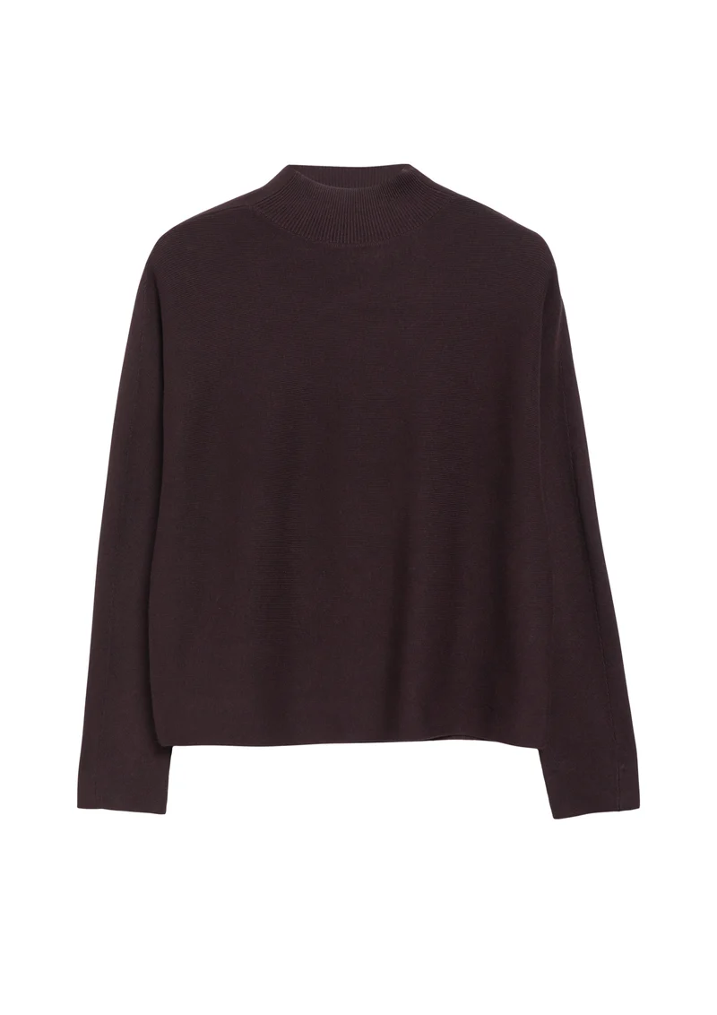 Feinstrickpullover mit Rippblende