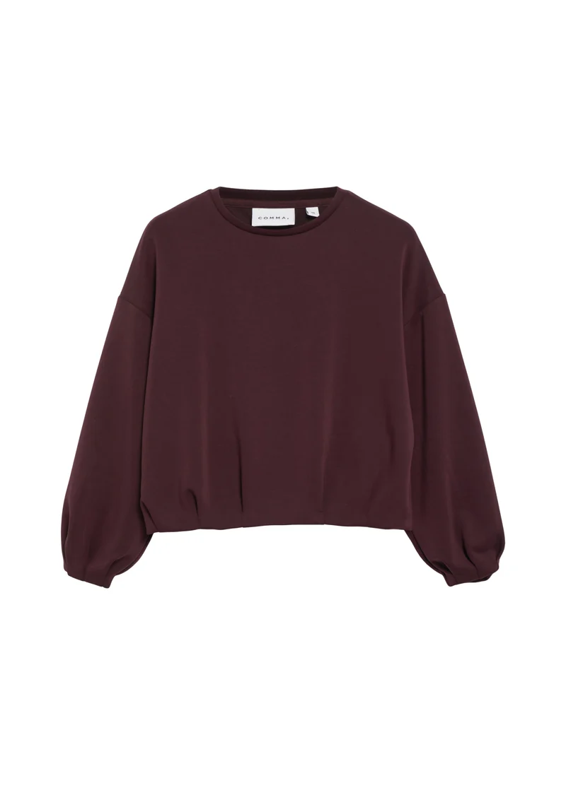 Basic Sweatshirt aus Polyester-Mix
