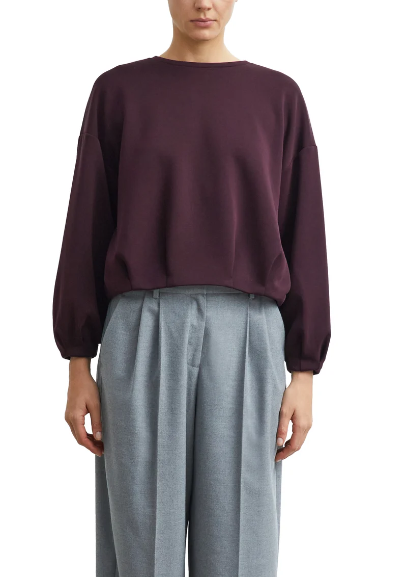 Basic Sweatshirt aus Polyester-Mix