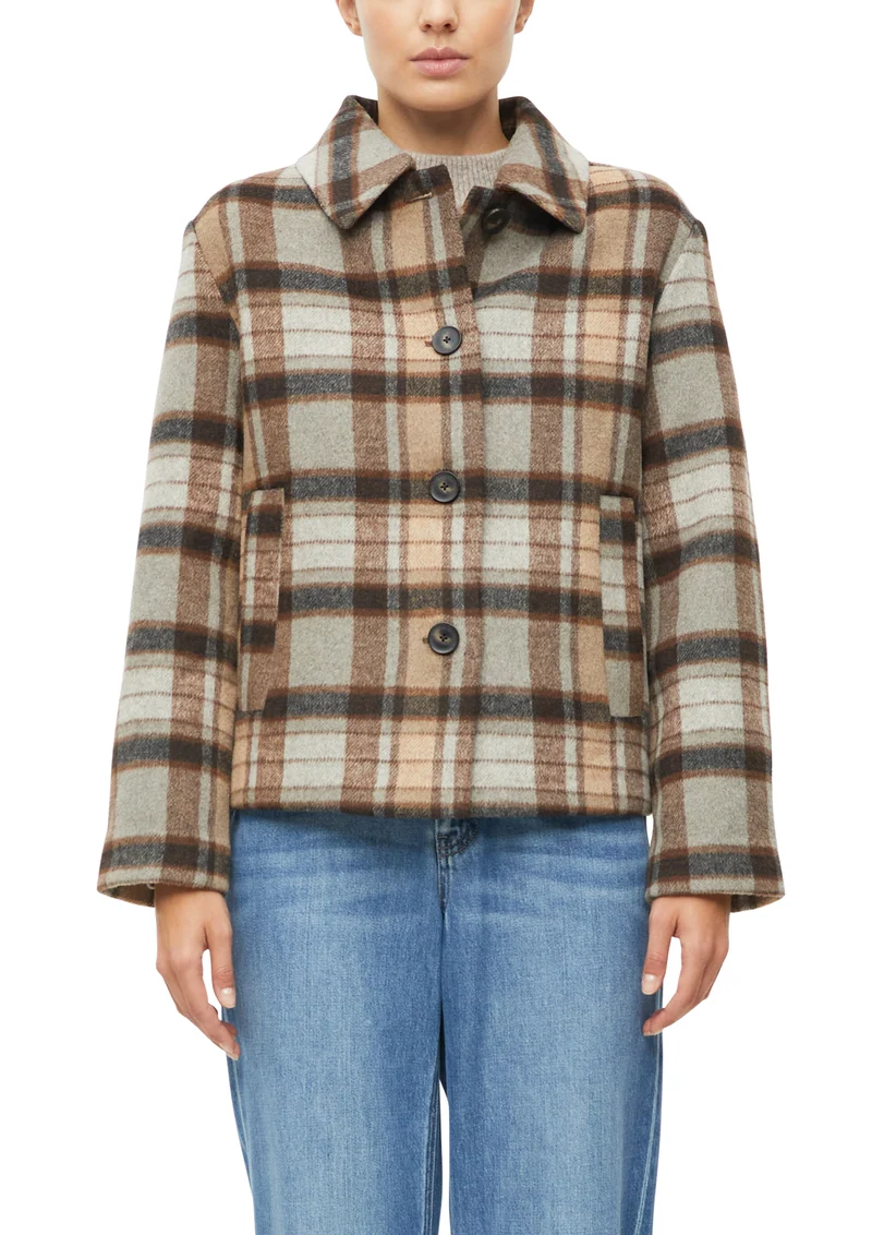 Kurze Jacke aus Wollmix