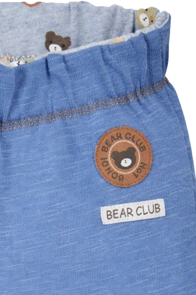 BONDI Baby Jungen Wendehose "Bear Club" 94034 | Blau