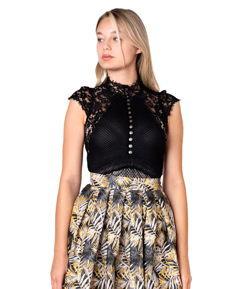 Krüger Collection Trachten Body "Millie" 282165 | Schwarz