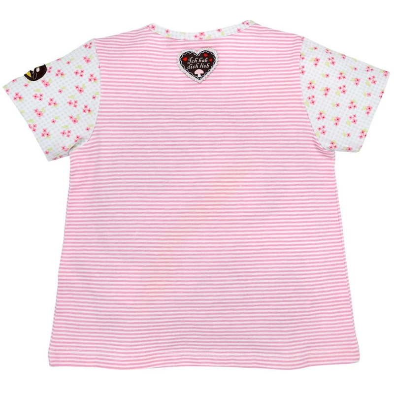 BONDI Mädchen T-Shirt "Alpenglück" mit Reh und Pilz 86615 | Rosa