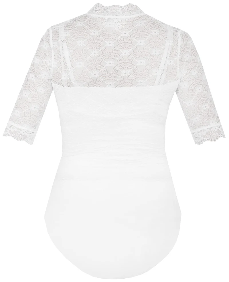 MarJo Dirndlbody "Hallerndorf" Halbarm | Offwhite