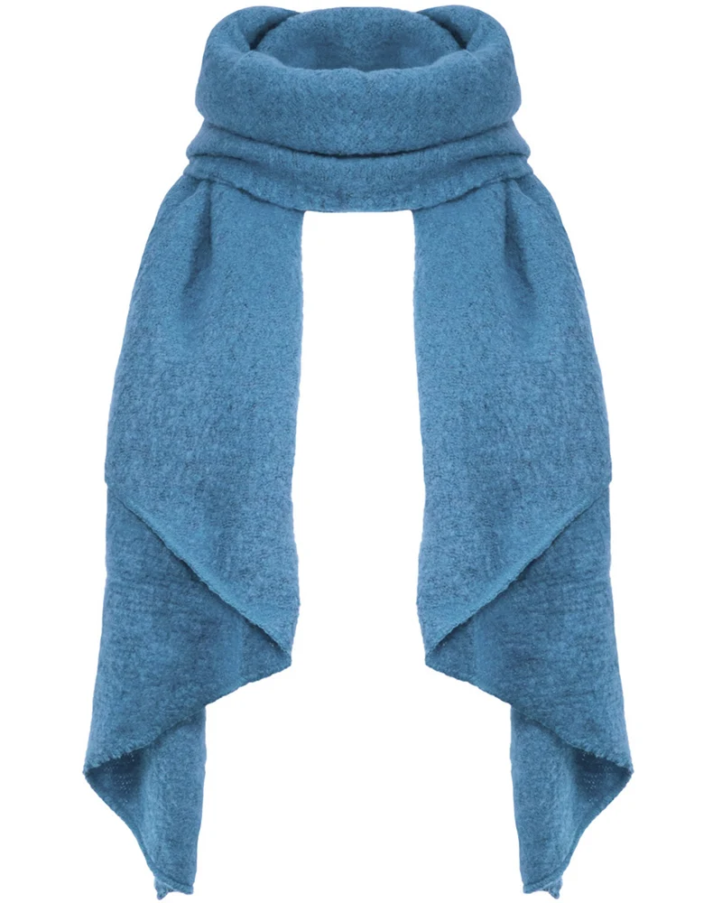 Kuscheliger Winter Schal "Eliana" 250 x 63 cm | Jeansblau