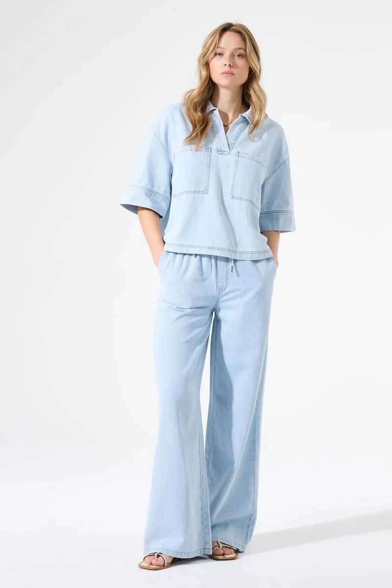 Jeans mit weitem Bein