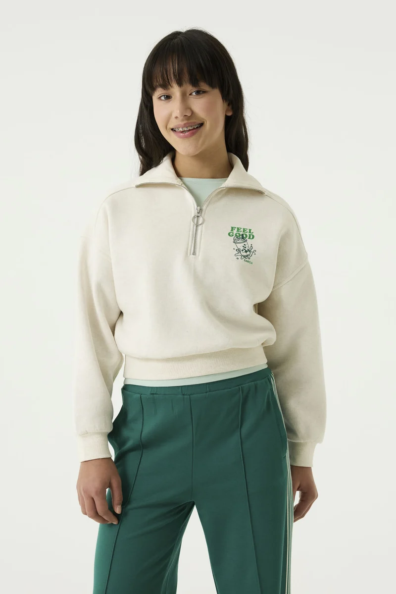Sweater mit Brustdruck