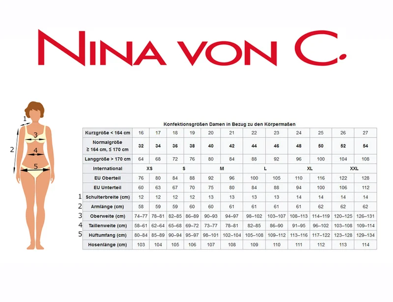 Nina von C. Langarm Body Blätterprint 15591900 | Schwarz