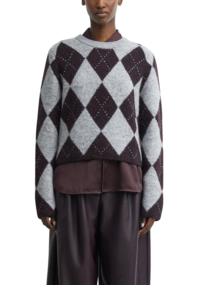 Strickpullover mit Allover-Muster