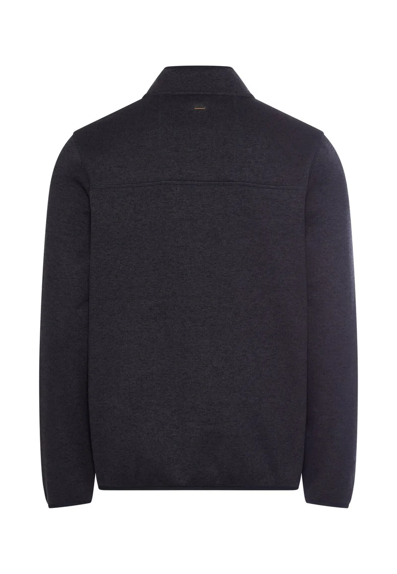Fleecejacke mit hohem Stehkragen