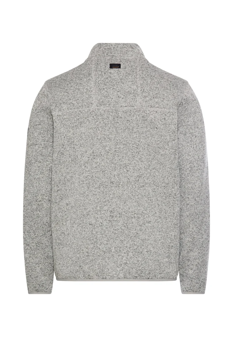 Fleecejacke mit hohem Stehkragen
