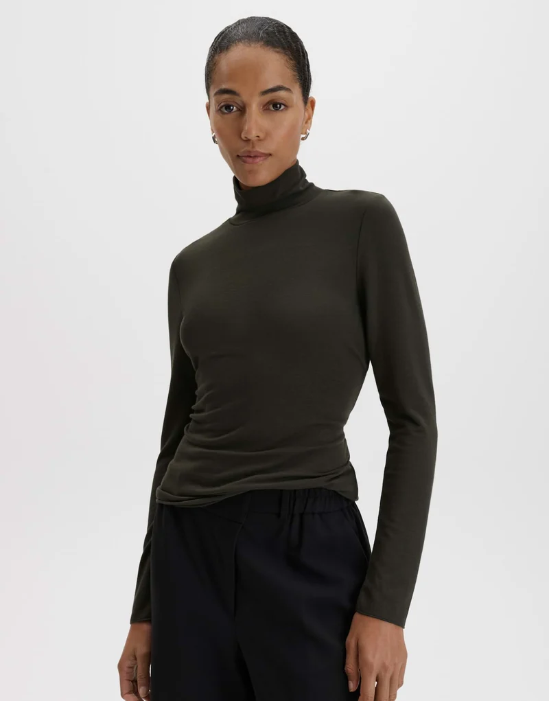 KIROSIE SOFT Slim Rollkragenshirt