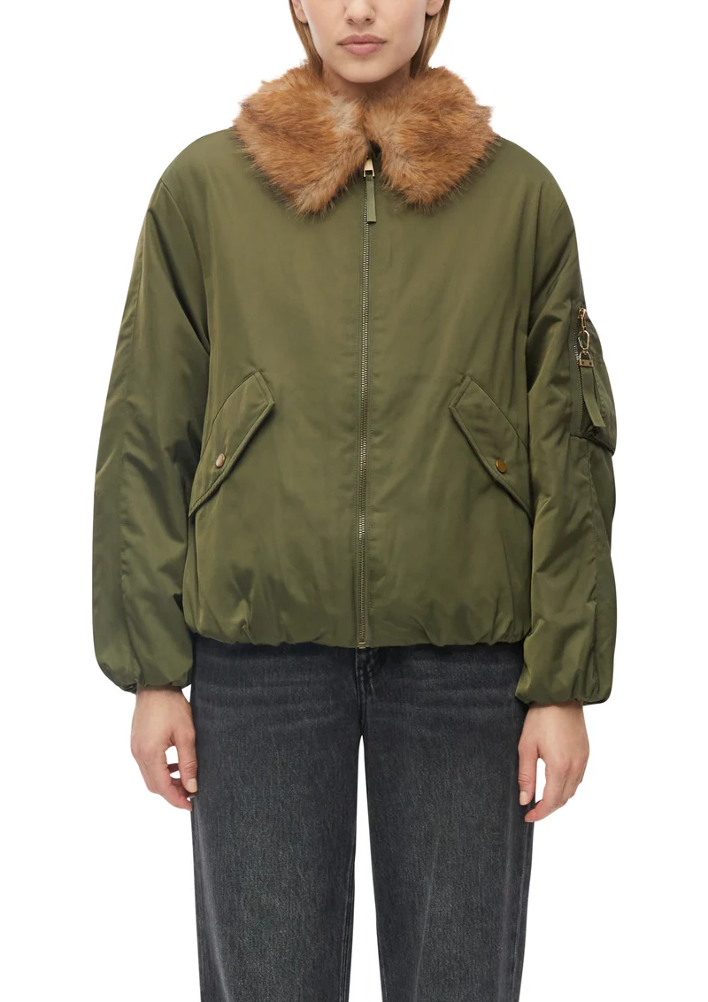s.Oliver x Heidi Klum: Blouson mit Fake-Fur-Kragen