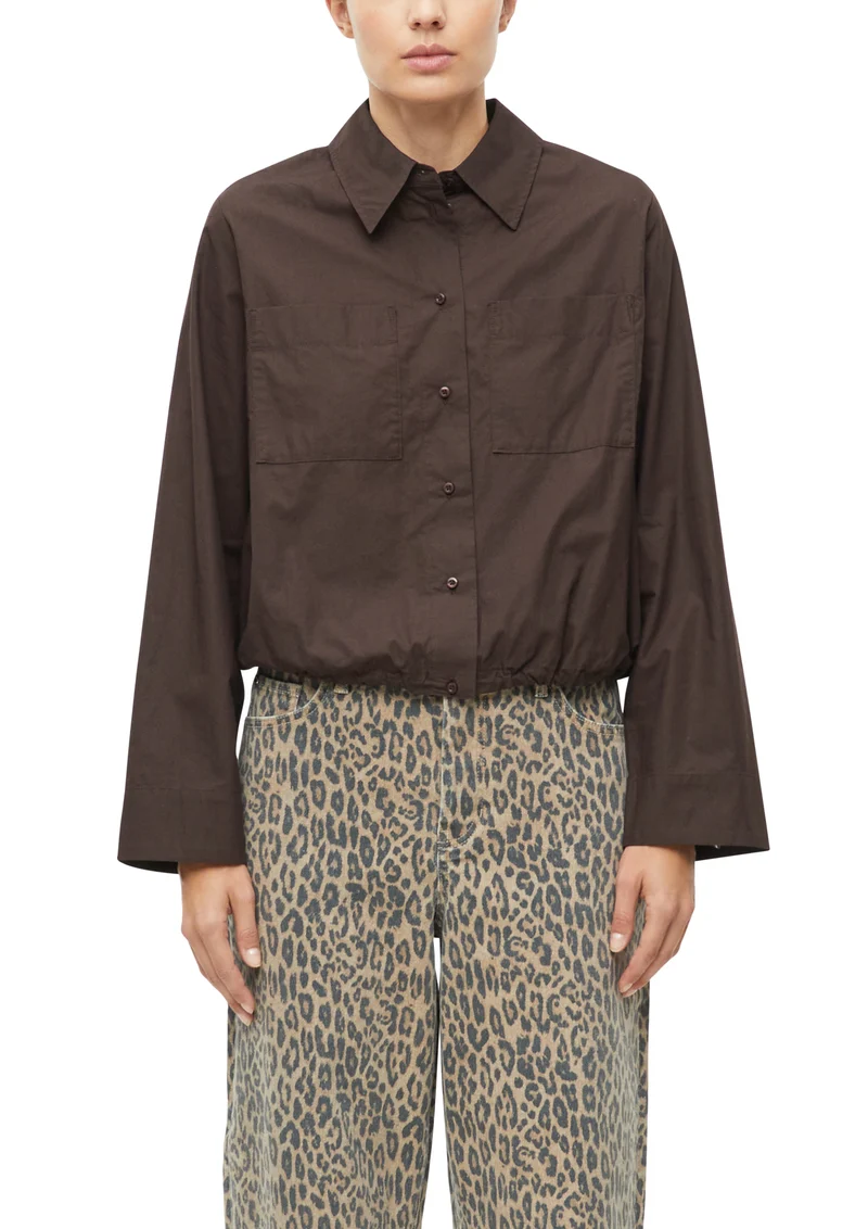 Verkürzte Bluse mit O-Shape