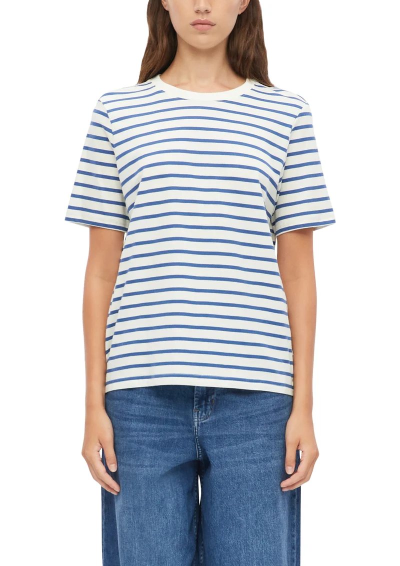 Gestreiftes T-Shirt aus Jersey
