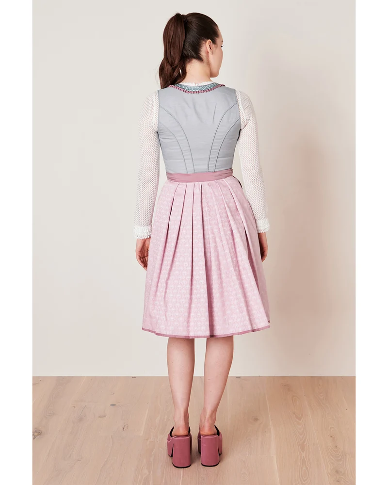 Krüger Collection Dirndl "Siena" 114267 | Grau Rose 60cm
