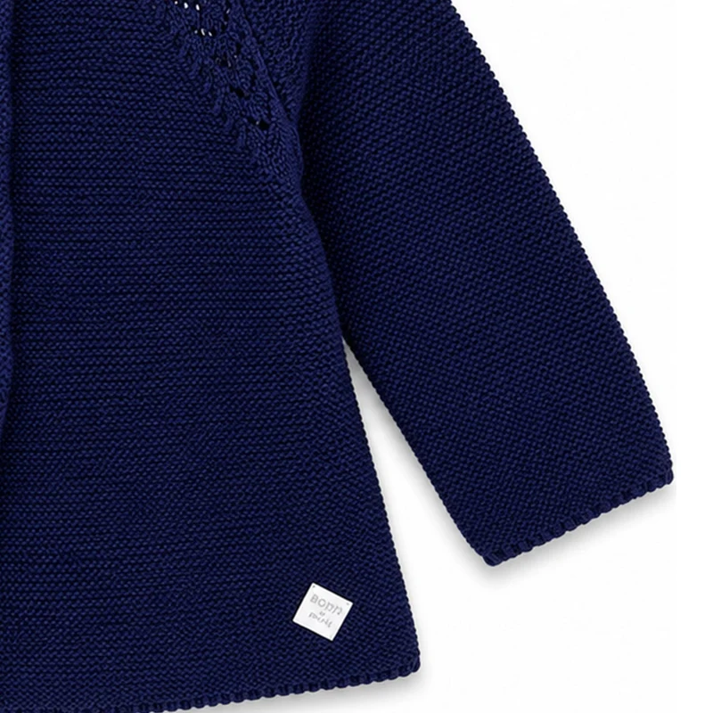 BONDI Baby Mädchen Strickjacke A-Form 86593 | Navy Blau