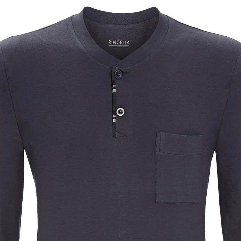 RINGELLA Herren Langarm Pyjama "Winter Colours" 2541223 | Asphalt Grau
