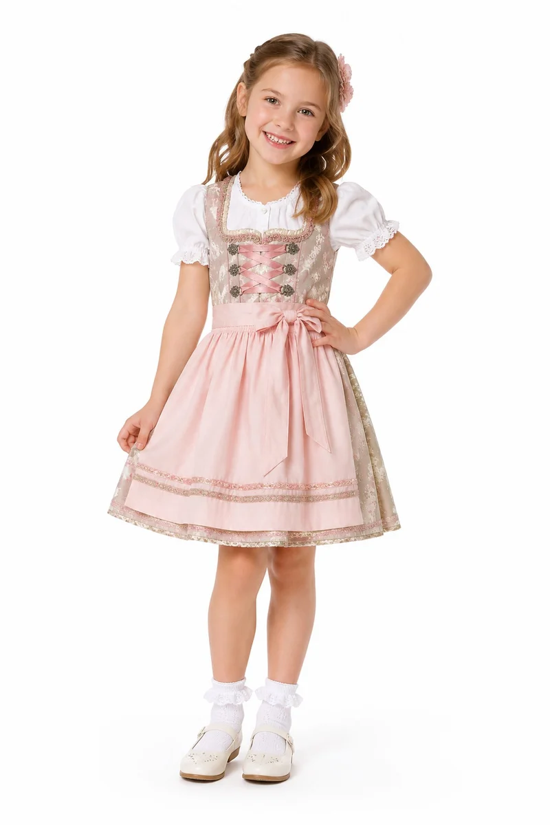 Kinder Trachten Rüschen Socken Häkellook Ajour 11042 | Weiß