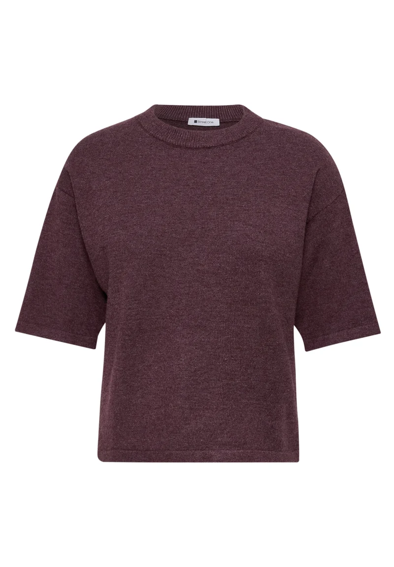 3/4-Arm Pullover mit Rundhals