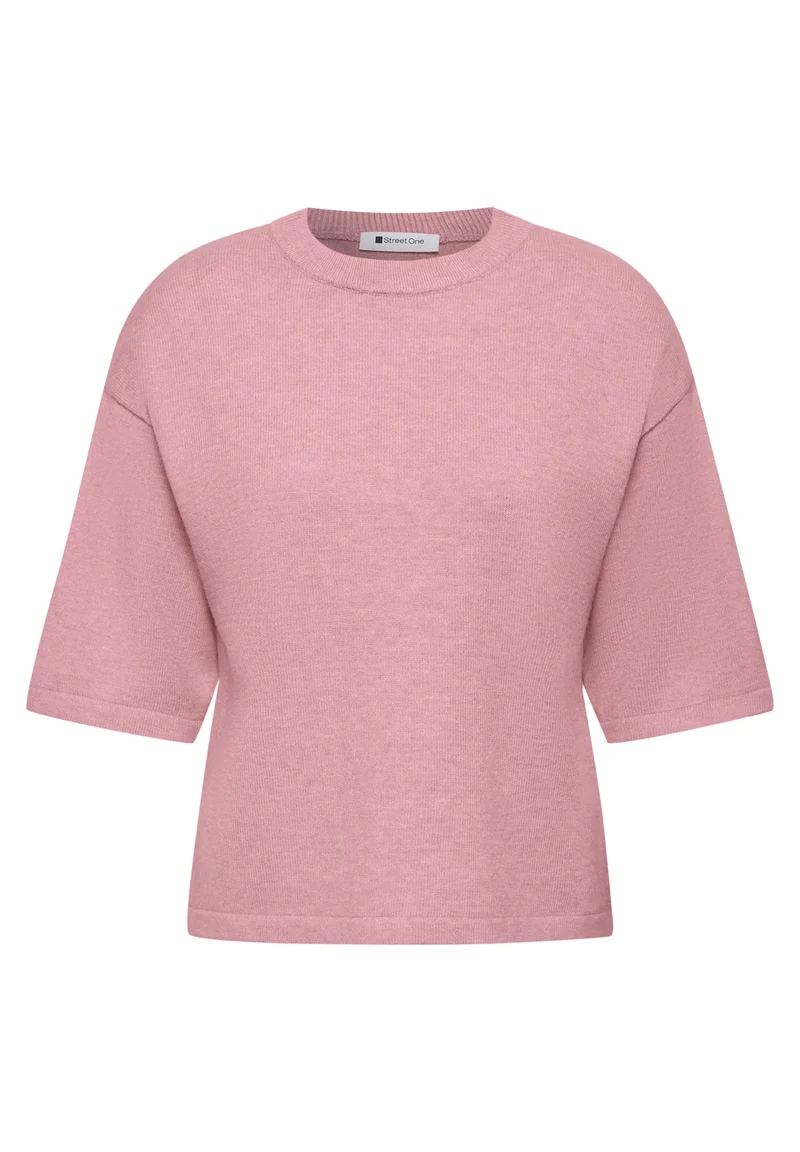 3/4-Arm Pullover mit Rundhals