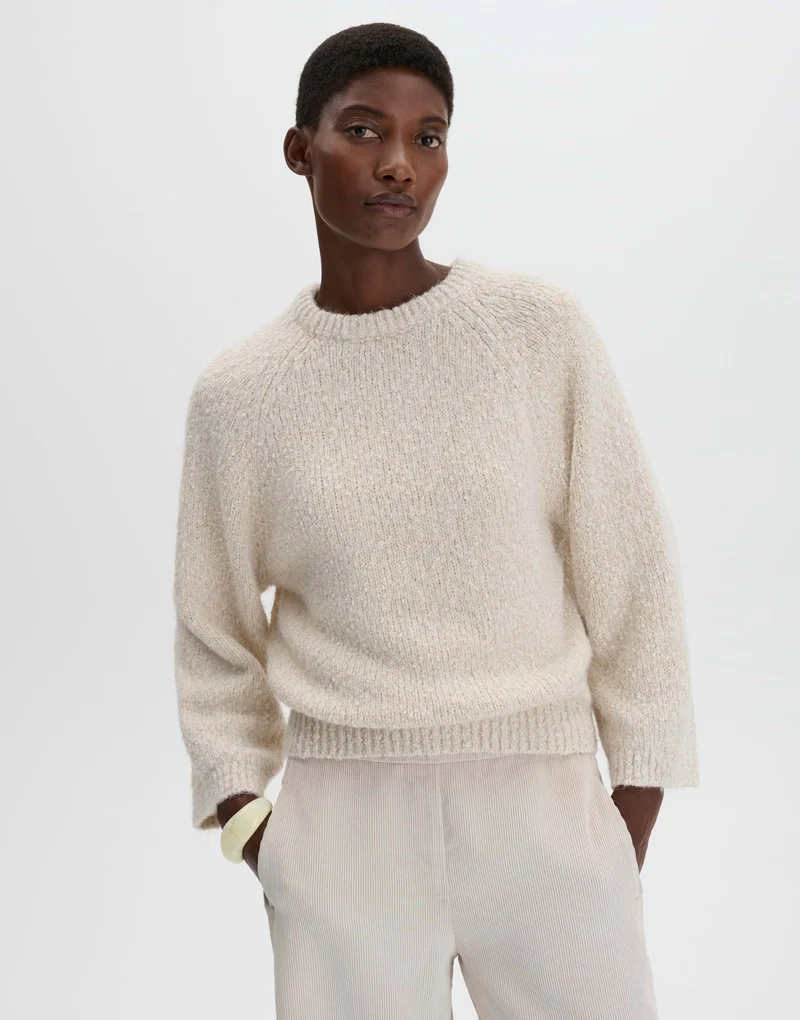 TARIE Strickpullover aus Mouliné-Effektgarn