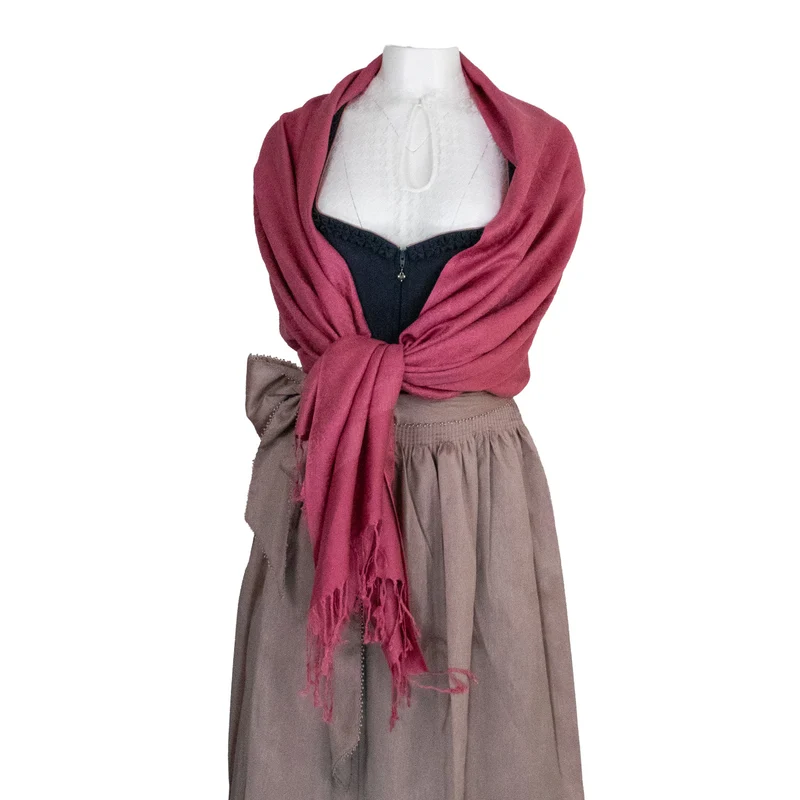 Halstuch aus Viscose - Stola Schal 185 x 70 cm | Royalblau