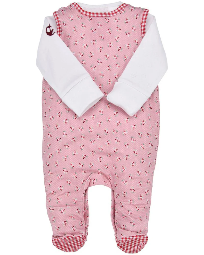 BONDI Baby Strampler Strampelanzug "Blumenallover" 86928 | Rose