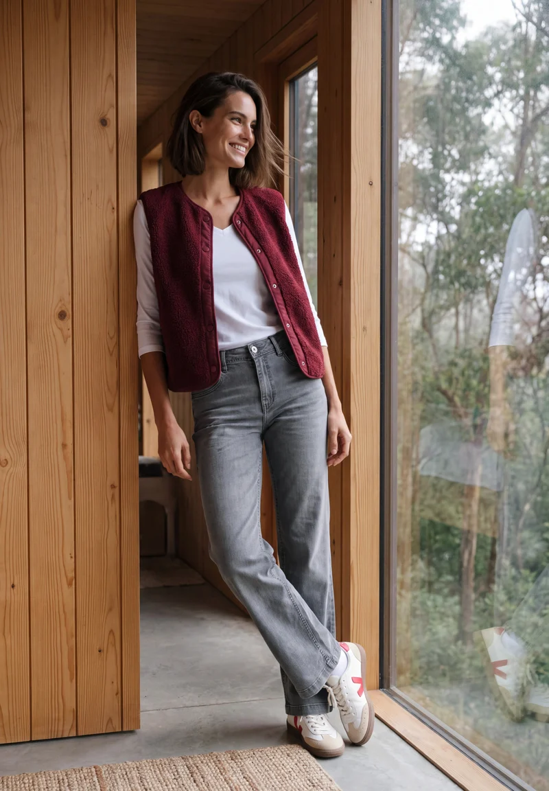NEELE High Waist Wide Leg Jeans