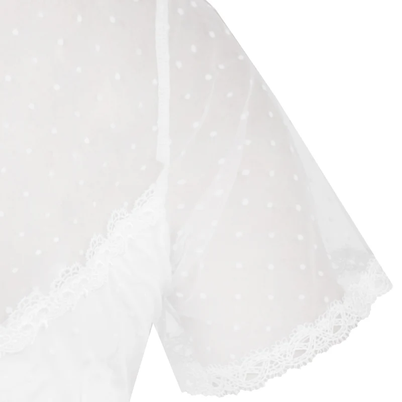 MarJo Dirndlbluse "Anzing" Kurzarm | Offwhite
