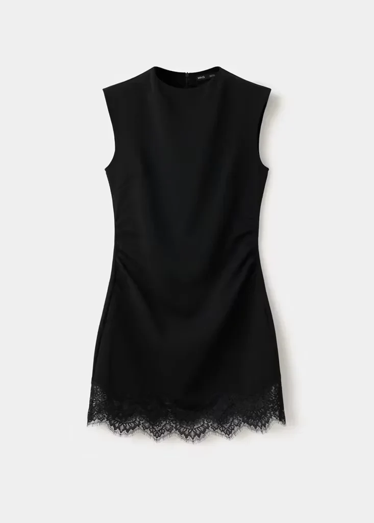 LISA Mini-Kleid mit Spitzendetail