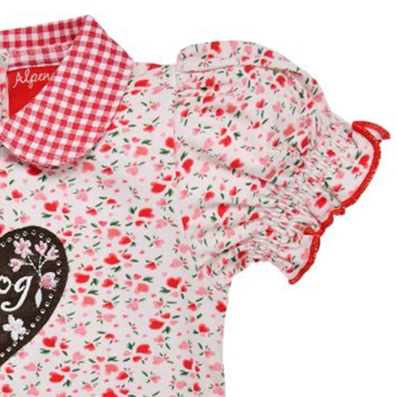 BONDI Baby Halbarm Body "I Mog Di" 86992 | Blumenalloverdruck