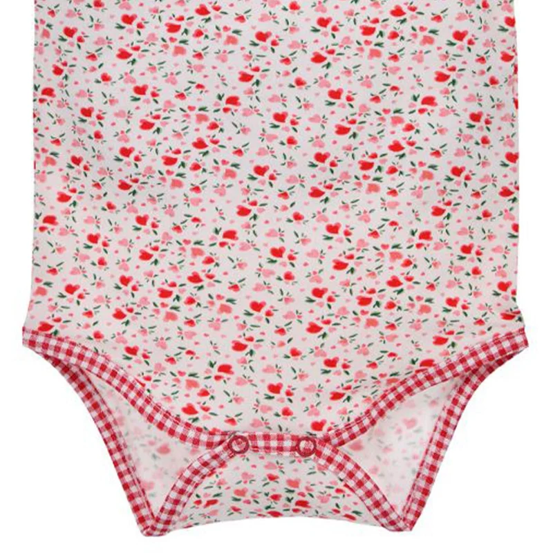 BONDI Baby Halbarm Body "I Mog Di" 86992 | Blumenalloverdruck