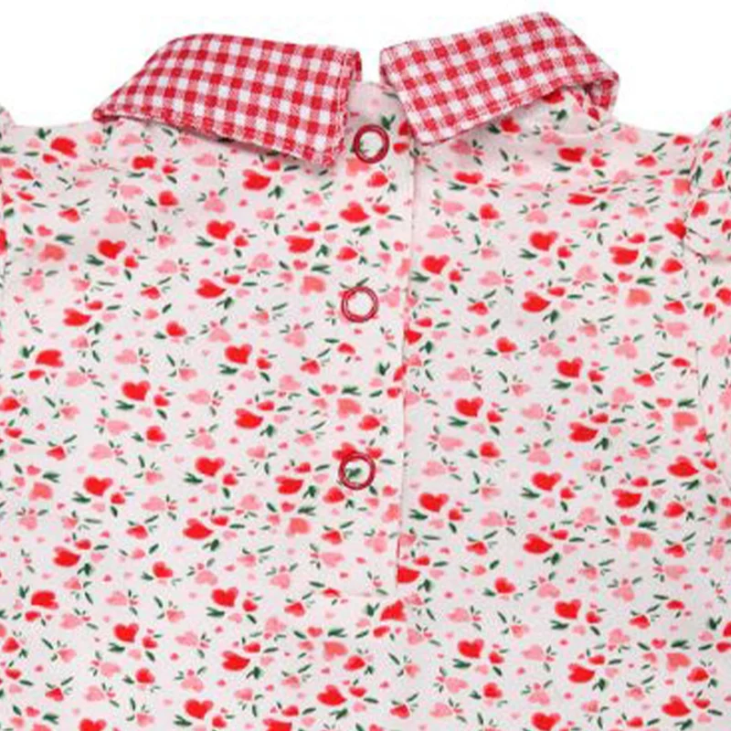 BONDI Baby Halbarm Body "I Mog Di" 86992 | Blumenalloverdruck