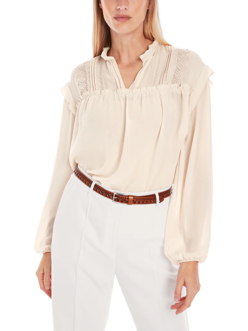 Bluse mit Spitze