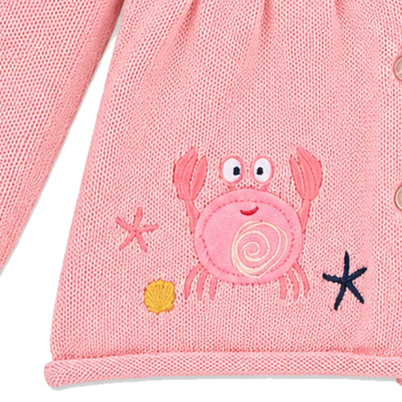 BONDI Baby Mädchen Strickjacke "Marine Life" 86693 | Candy Rosa