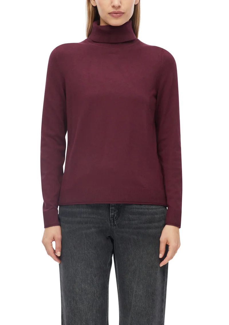 Feinstrickpullover mit Rollkragen