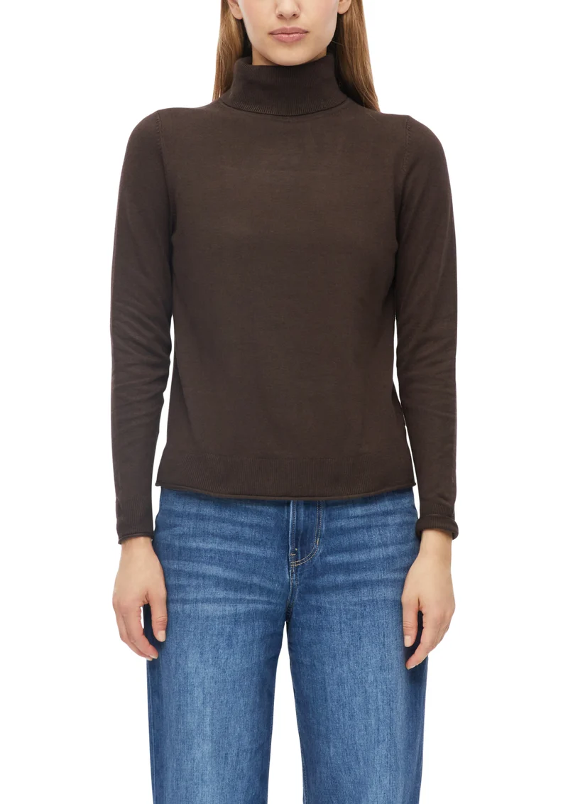 Feinstrickpullover mit Rollkragen