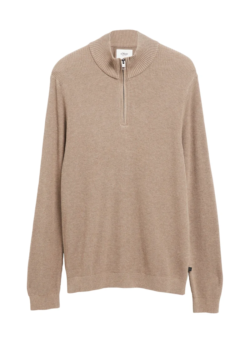 Strukturierter Strickpullover