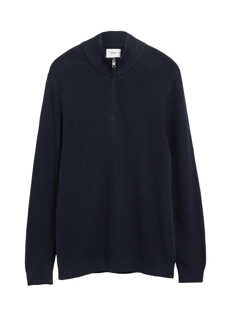 Strukturierter Strickpullover
